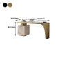 Glam Office Desk Peninsula Schreibtisch mit Chrommetallbasis