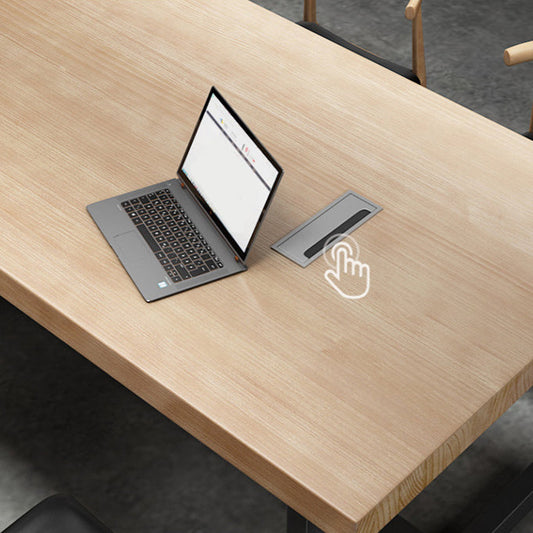 30 "H MODERNA DESITTURA DI WRITTURA RETTANGOLARE NATURALE LEGNO SOLO