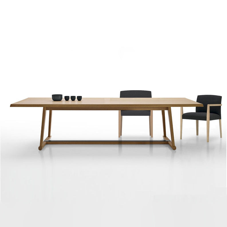 Desa di scrittura in legno massiccio rettangolare da 30 "H Desk rettangolare in legno massiccio