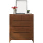16" W Solid Wood Storage Chest Dresser Modern Storage Chest with Drawers 31.5"L x 15.7"W x 37.2"H Nut-Brown Clearhalo 'Bedroom Furniture' 'Dressers & Chests' 'dressers_chests' 'furn' 'furn_dressers_chests' 'Furniture' 5692474