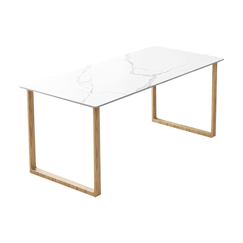 Scrivania di scrittura in pietra contemporanea 29.52 "H SLID RECTANGULAN OFFICE PER CASA