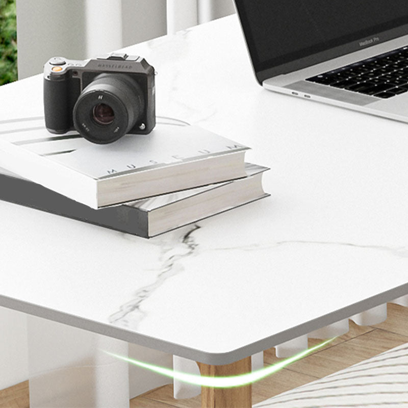 Scrivania di scrittura in pietra contemporanea 29.52 "H SLID RECTANGULAN OFFICE PER CASA