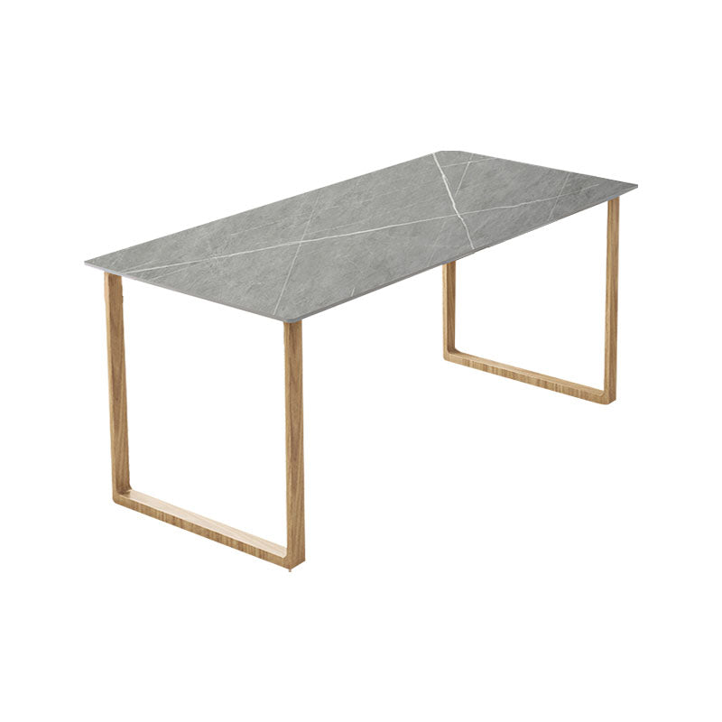 Scrivania di scrittura in pietra contemporanea 29.52 "H SLID RECTANGULAN OFFICE PER CASA