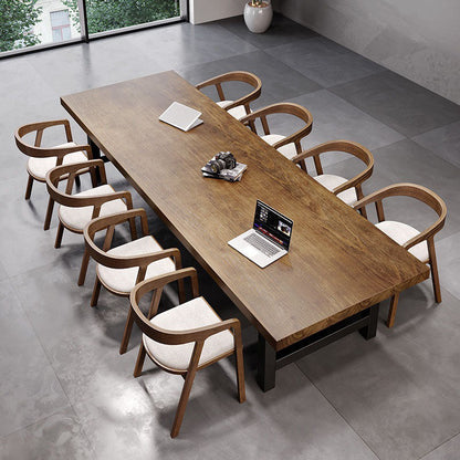 MODERNA DESCA OFFEGNO IN LEGNO STRADA 29,5 "H DESCIO RETTANGOLARE