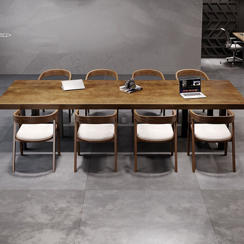 MODERNA DESCA OFFEGNO IN LEGNO STRADA 29,5 "H DESCIO RETTANGOLARE