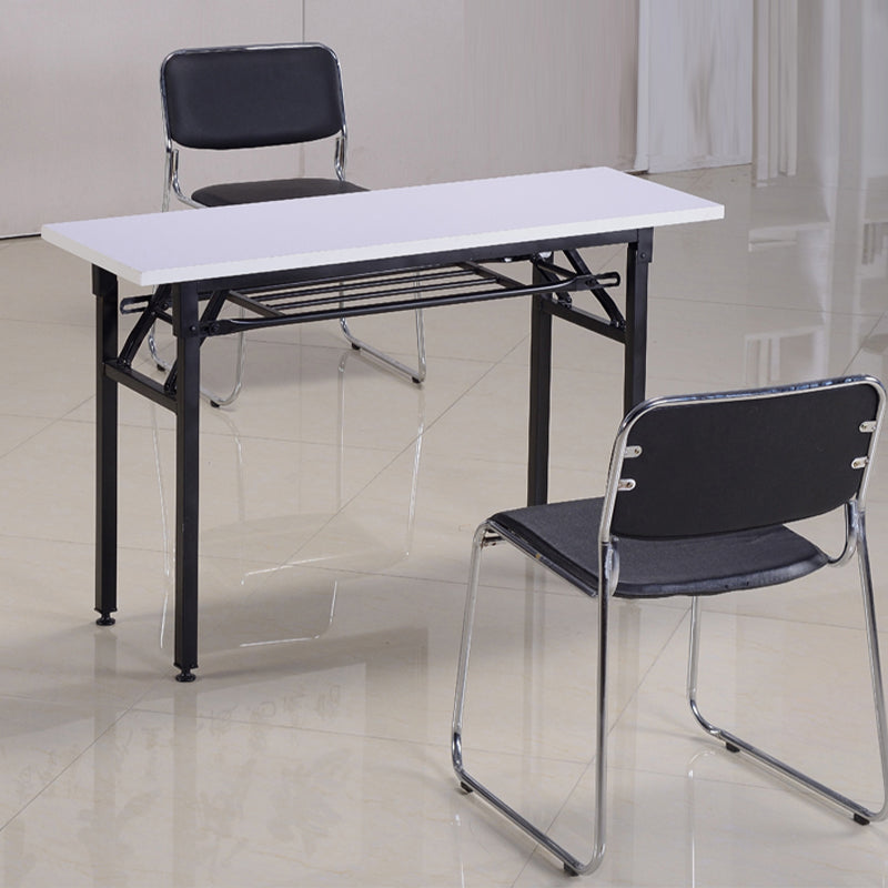 Moderne armlose gepolsterte Bürostuhl Schwarz Leather Management Conference Stuhl