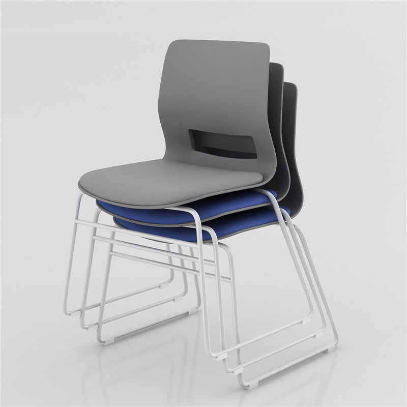 Chaise de bureau sans bras contemporaine chaise / chaise de bureau chromée