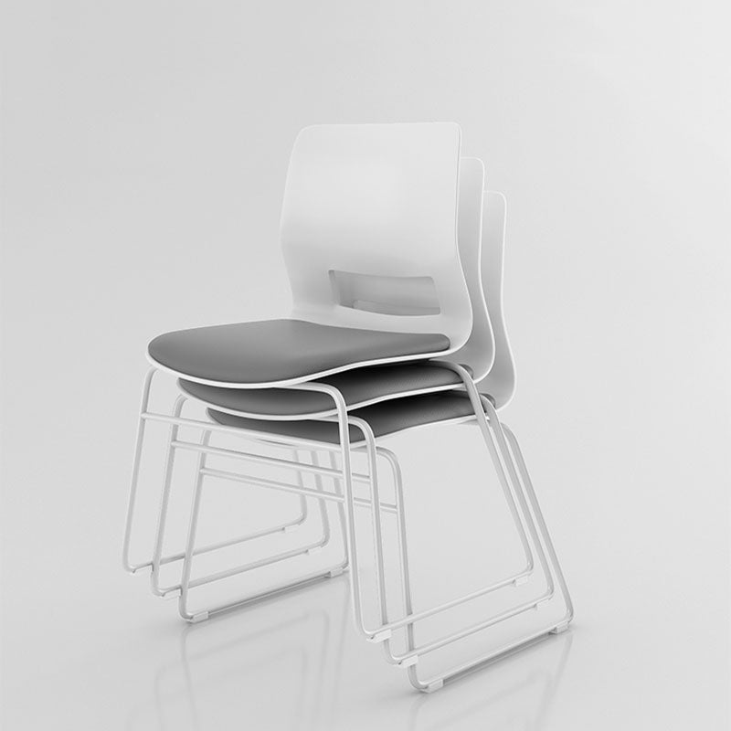 Chaise de bureau sans bras contemporaine chaise / chaise de bureau chromée