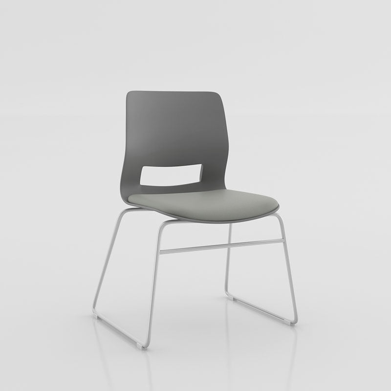 Chaise de bureau sans bras contemporaine chaise / chaise de bureau chromée