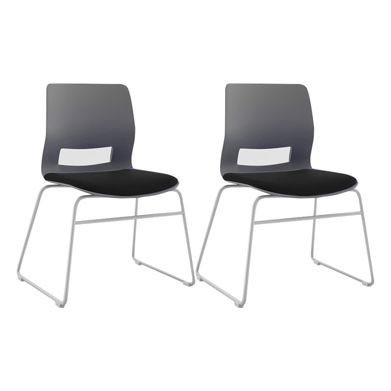 Chaise de bureau sans bras contemporaine chaise / chaise de bureau chromée