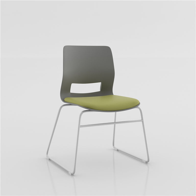 Chaise de bureau sans bras contemporaine chaise / chaise de bureau chromée