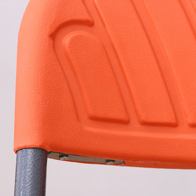 アームレス折りたたみ式の会議椅子モダンプラスチックオフィスチェア