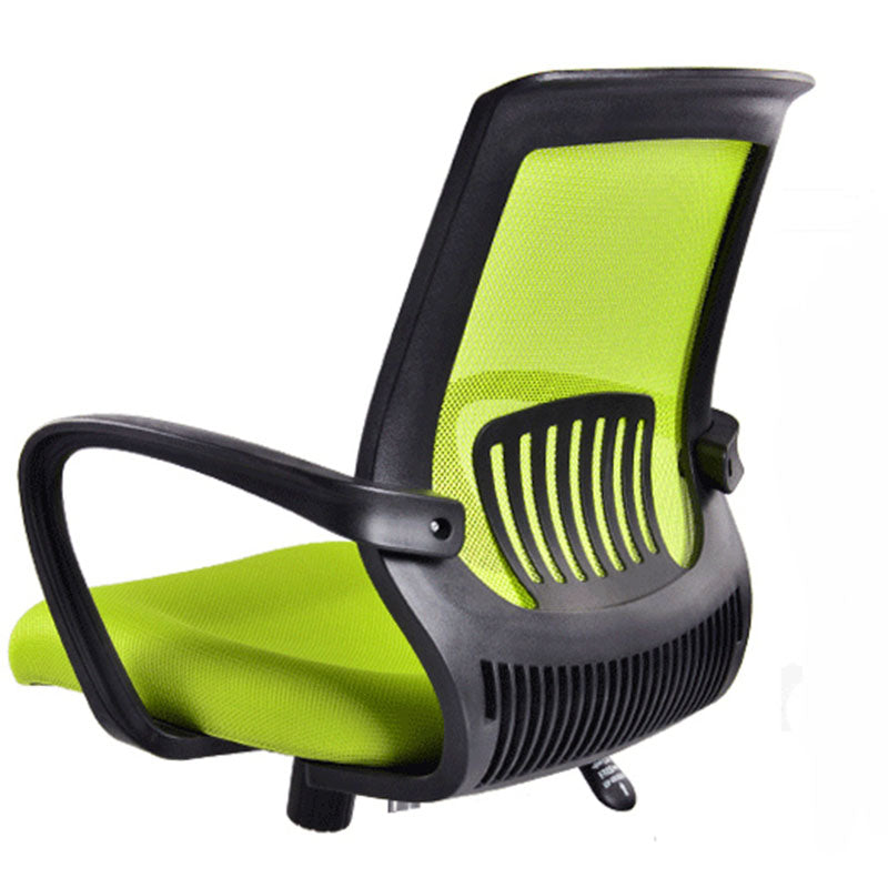 Steel Base Mesh Office Chair Mid Back Desk Chair with Wheels Clearhalo 'furn' 'furn_office_chair' 'Furniture' 'Office Chairs' 'Office Furniture' 'office_chair' 5692992