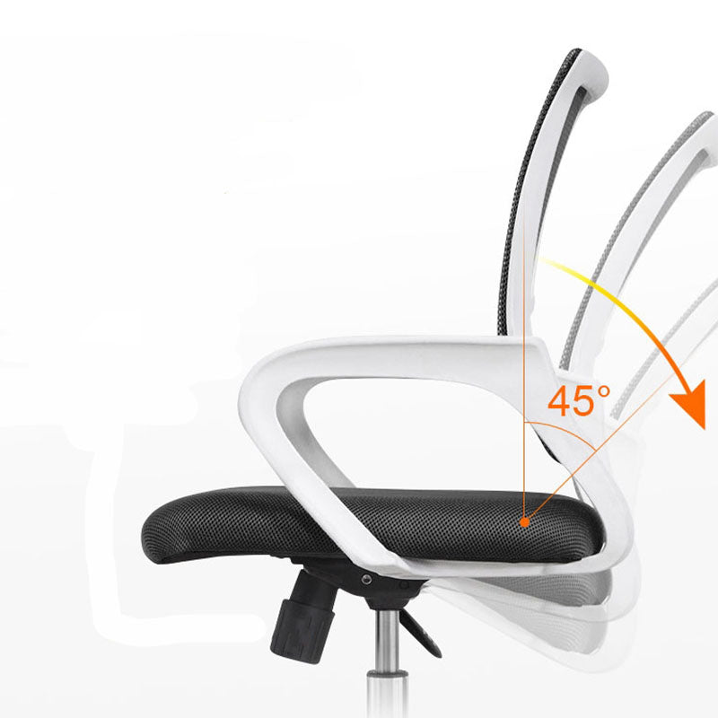 Steel Base Mesh Office Chair Mid Back Desk Chair with Wheels Clearhalo 'furn' 'furn_office_chair' 'Furniture' 'Office Chairs' 'Office Furniture' 'office_chair' 5692993