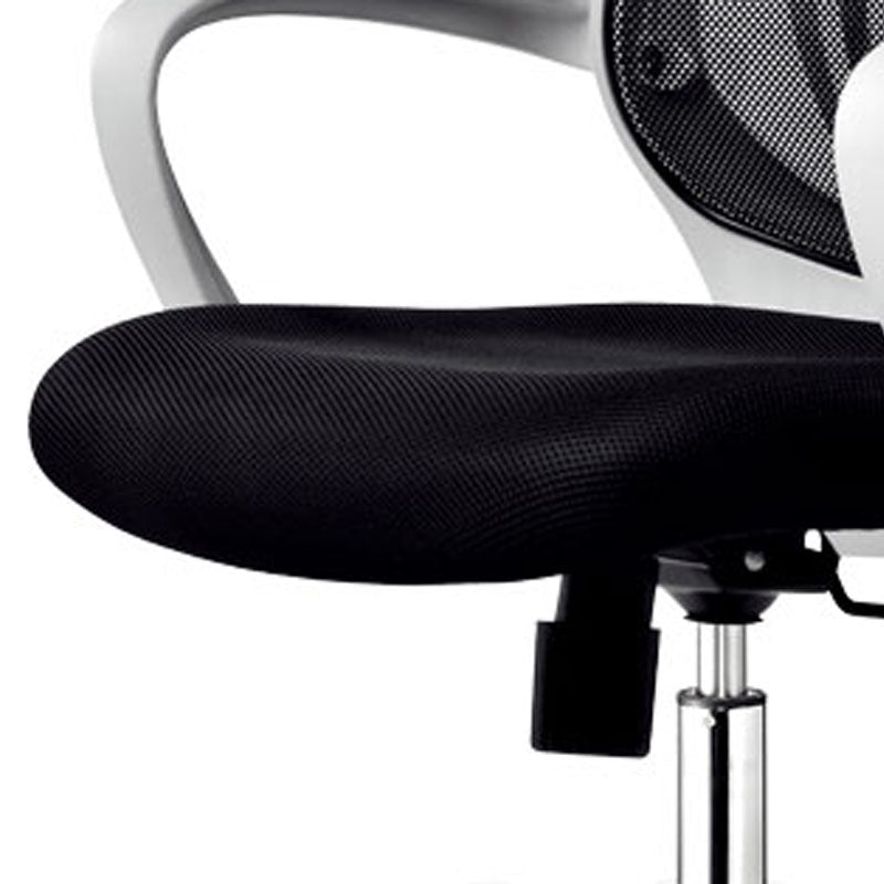 Steel Base Mesh Office Chair Mid Back Desk Chair with Wheels Clearhalo 'furn' 'furn_office_chair' 'Furniture' 'Office Chairs' 'Office Furniture' 'office_chair' 5692998