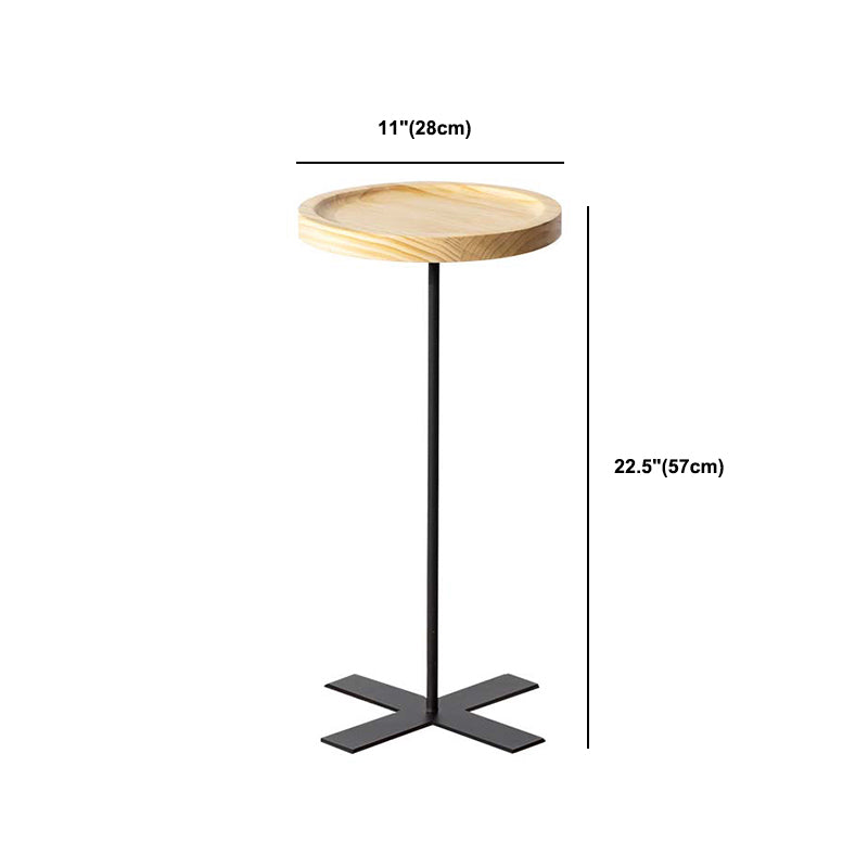 Nightand moderne non-personnel rond en bois massif des jambes supérieures incluse la table de nuit