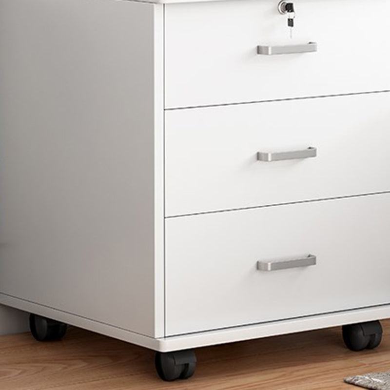 Modern Imitation Wood Bed Cabinet Drawer Lock Included Nightstand with Wheel Clearhalo 'Bedroom Furniture' 'furn' 'furn_night_stand' 'Furniture' 'night_stand' 'Nightstands' 5693212