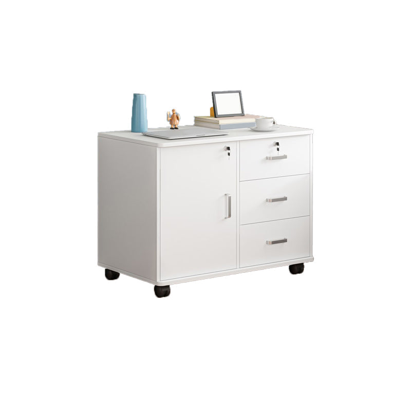 Modern Imitation Wood Bed Cabinet Drawer Lock Included Nightstand with Wheel Clearhalo 'Bedroom Furniture' 'furn' 'furn_night_stand' 'Furniture' 'night_stand' 'Nightstands' 5693219