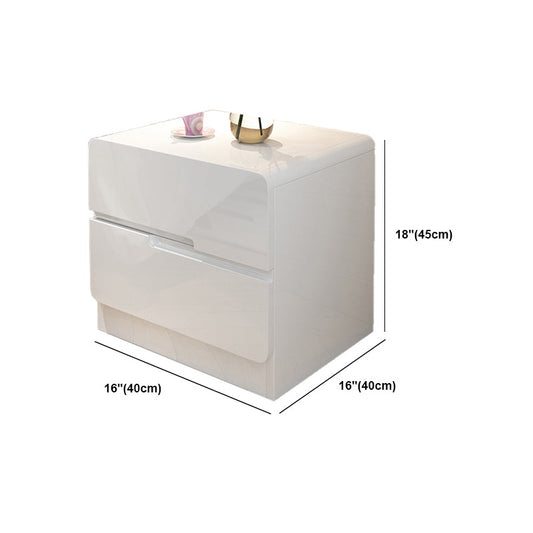Tabelle de chevet minimaliste moderne 2 Tiroirs Rangement Imitation Bois Tabelle de Chevet