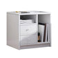 Modern Open Storage Nightstand 16 Inch H Imitation Wood Drawer Storage Night Table