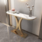 Console in ardesia glam tavolo mezzano con console resistente al graffi di ferro resistente alla macchia