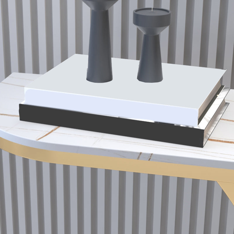 Console in ardesia glam tavolo mezzano con console resistente al graffi di ferro resistente alla macchia