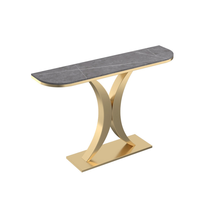Console in ardesia glam tavolo mezzano con console resistente al graffi di ferro resistente alla macchia