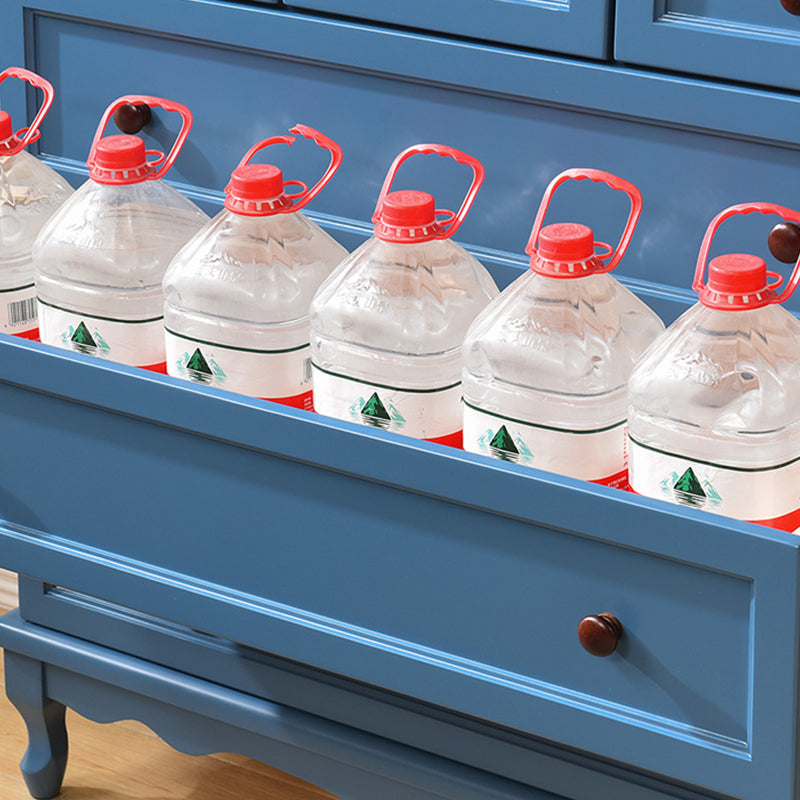 Director de almacenamiento de almacenamiento de madera sólida de 14 "W cofre de almacenamiento tradicional con cajones