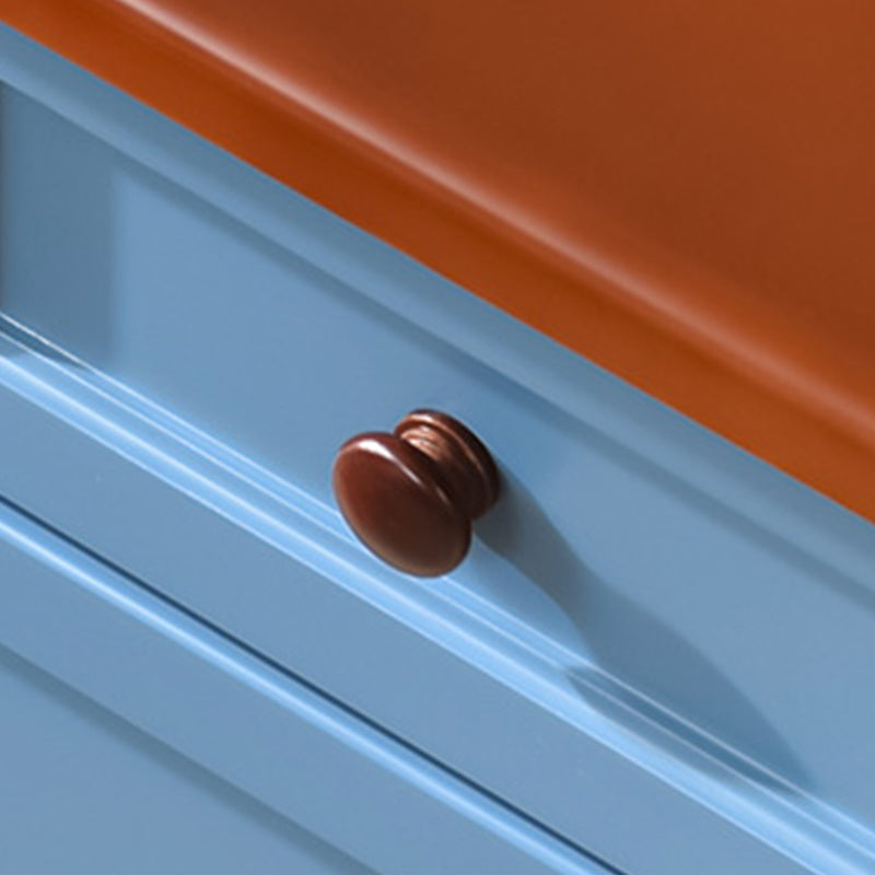 Director de almacenamiento de almacenamiento de madera sólida de 14 "W cofre de almacenamiento tradicional con cajones