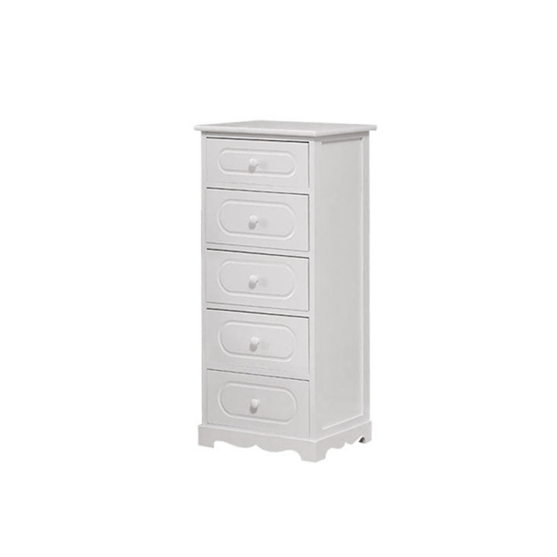 12" W Solid Wood Lingerie Chest Vertical Storage Chest with Drawers 15.7"L x 11.8"W x 34.6"H White 5 Clearhalo 'Bedroom Furniture' 'Dressers & Chests' 'dressers_chests' 'furn' 'furn_dressers_chests' 'Furniture' 5693597