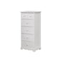 12" W Solid Wood Lingerie Chest Vertical Storage Chest with Drawers 15.7"L x 11.8"W x 34.6"H White 6 Clearhalo 'Bedroom Furniture' 'Dressers & Chests' 'dressers_chests' 'furn' 'furn_dressers_chests' 'Furniture' 5693598