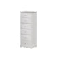 12" W Solid Wood Lingerie Chest Vertical Storage Chest with Drawers 15.7"L x 11.8"W x 40.9"H White 6 Clearhalo 'Bedroom Furniture' 'Dressers & Chests' 'dressers_chests' 'furn' 'furn_dressers_chests' 'Furniture' 5693600