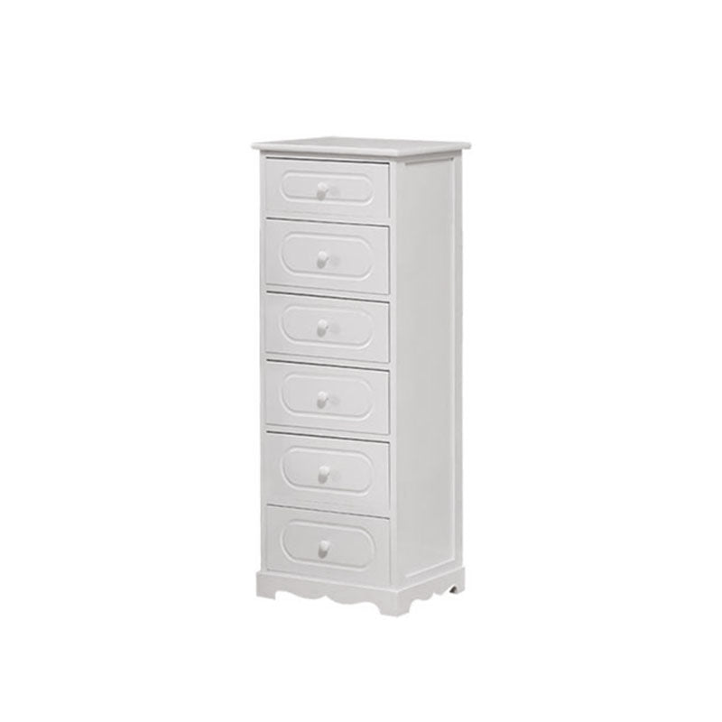 12" W Solid Wood Lingerie Chest Vertical Storage Chest with Drawers 15.7"L x 11.8"W x 40.9"H White 6 Clearhalo 'Bedroom Furniture' 'Dressers & Chests' 'dressers_chests' 'furn' 'furn_dressers_chests' 'Furniture' 5693600