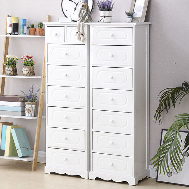 12" W Solid Wood Lingerie Chest Vertical Storage Chest with Drawers Clearhalo 'Bedroom Furniture' 'Dressers & Chests' 'dressers_chests' 'furn' 'furn_dressers_chests' 'Furniture' 5693601