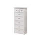 12" W Solid Wood Lingerie Chest Vertical Storage Chest with Drawers 20"L x 12"W x 42"H White 7 Clearhalo 'Bedroom Furniture' 'Dressers & Chests' 'dressers_chests' 'furn' 'furn_dressers_chests' 'Furniture' 5693611