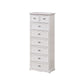 12" W Solid Wood Lingerie Chest Vertical Storage Chest with Drawers 20"L x 12"W x 49"H White 8 Clearhalo 'Bedroom Furniture' 'Dressers & Chests' 'dressers_chests' 'furn' 'furn_dressers_chests' 'Furniture' 5693612