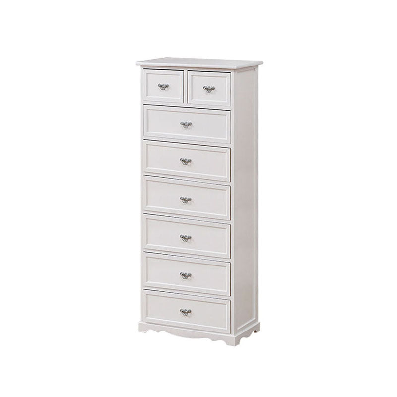 12" W Solid Wood Lingerie Chest Vertical Storage Chest with Drawers 20"L x 12"W x 49"H White 8 Clearhalo 'Bedroom Furniture' 'Dressers & Chests' 'dressers_chests' 'furn' 'furn_dressers_chests' 'Furniture' 5693612