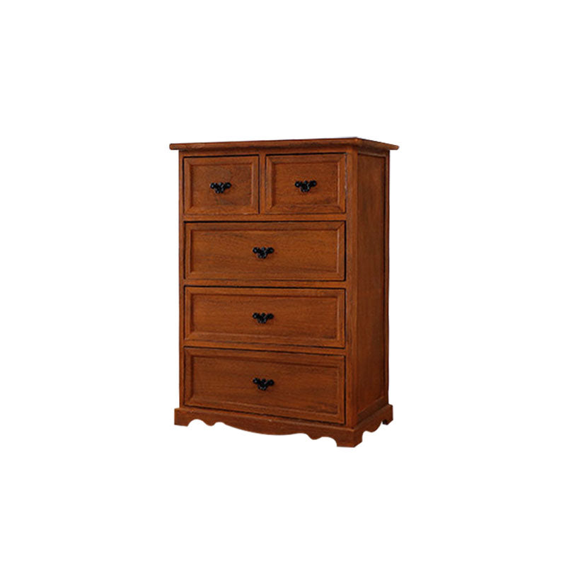 12" W Solid Wood Lingerie Chest Vertical Storage Chest with Drawers 20"L x 12"W x 29"H Coffee 5 Clearhalo 'Bedroom Furniture' 'Dressers & Chests' 'dressers_chests' 'furn' 'furn_dressers_chests' 'Furniture' 5693613