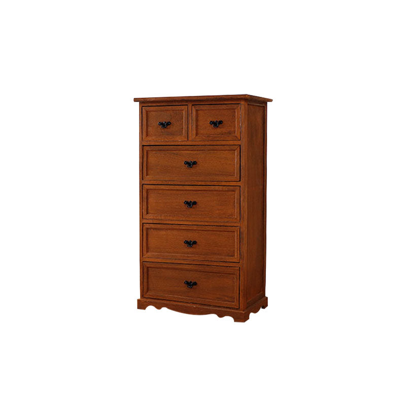 12" W Solid Wood Lingerie Chest Vertical Storage Chest with Drawers 20"L x 12"W x 35"H Coffee 6 Clearhalo 'Bedroom Furniture' 'Dressers & Chests' 'dressers_chests' 'furn' 'furn_dressers_chests' 'Furniture' 5693614