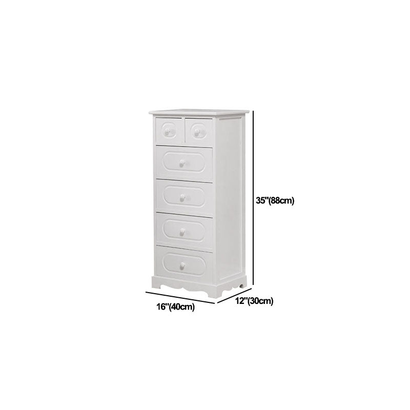 12" W Solid Wood Lingerie Chest Vertical Storage Chest with Drawers Clearhalo 'Bedroom Furniture' 'Dressers & Chests' 'dressers_chests' 'furn' 'furn_dressers_chests' 'Furniture' 5693619