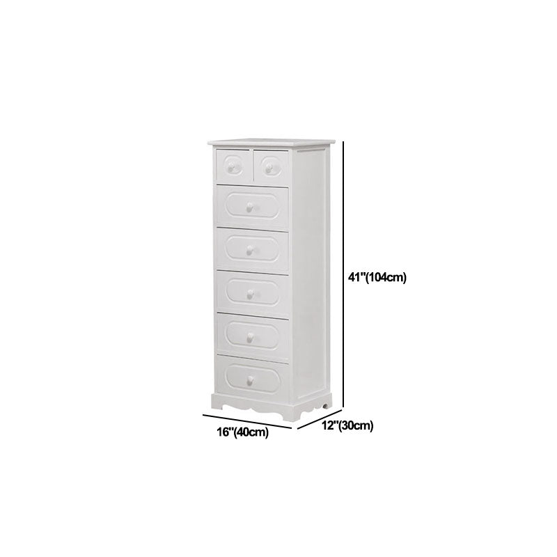 12" W Solid Wood Lingerie Chest Vertical Storage Chest with Drawers Clearhalo 'Bedroom Furniture' 'Dressers & Chests' 'dressers_chests' 'furn' 'furn_dressers_chests' 'Furniture' 5693621