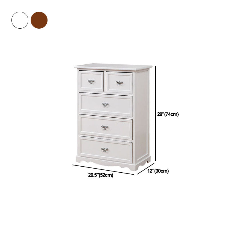 12" W Solid Wood Lingerie Chest Vertical Storage Chest with Drawers Clearhalo 'Bedroom Furniture' 'Dressers & Chests' 'dressers_chests' 'furn' 'furn_dressers_chests' 'Furniture' 5693624