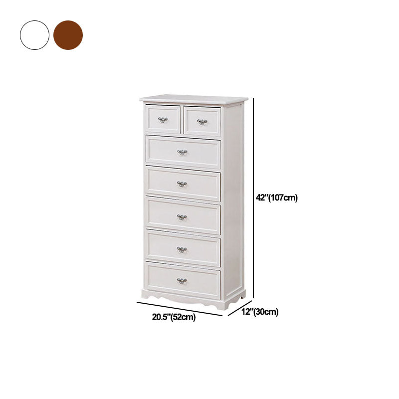 12" W Solid Wood Lingerie Chest Vertical Storage Chest with Drawers Clearhalo 'Bedroom Furniture' 'Dressers & Chests' 'dressers_chests' 'furn' 'furn_dressers_chests' 'Furniture' 5693626
