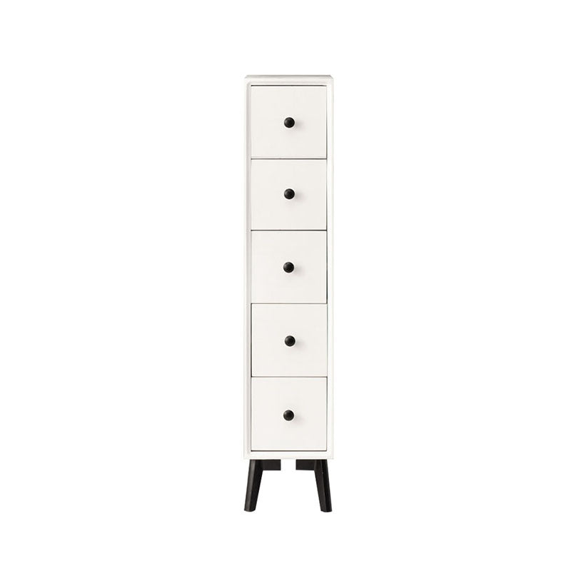 16" W Vertical Wooden Lingerie Chest Modern Storage Chest Dresser with Drawers 8"L x 16"W x 38"H White Clearhalo 'Bedroom Furniture' 'Dressers & Chests' 'dressers_chests' 'furn' 'furn_dressers_chests' 'Furniture' 5693773