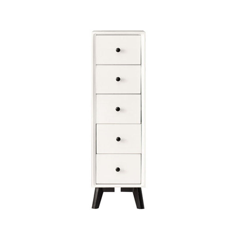16" W Vertical Wooden Lingerie Chest Modern Storage Chest Dresser with Drawers 12"L x 16"W x 38"H White Clearhalo 'Bedroom Furniture' 'Dressers & Chests' 'dressers_chests' 'furn' 'furn_dressers_chests' 'Furniture' 5693775