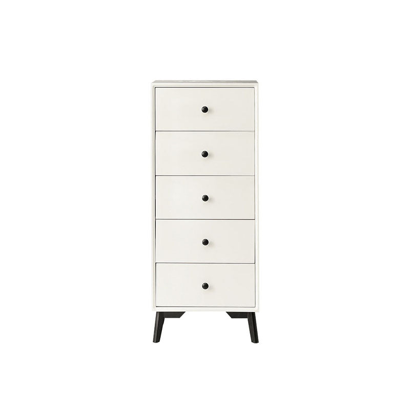 16" W Vertical Wooden Lingerie Chest Modern Storage Chest Dresser with Drawers 15.7"L x 15.7"W x 38.2"H White Clearhalo 'Bedroom Furniture' 'Dressers & Chests' 'dressers_chests' 'furn' 'furn_dressers_chests' 'Furniture' 5693777