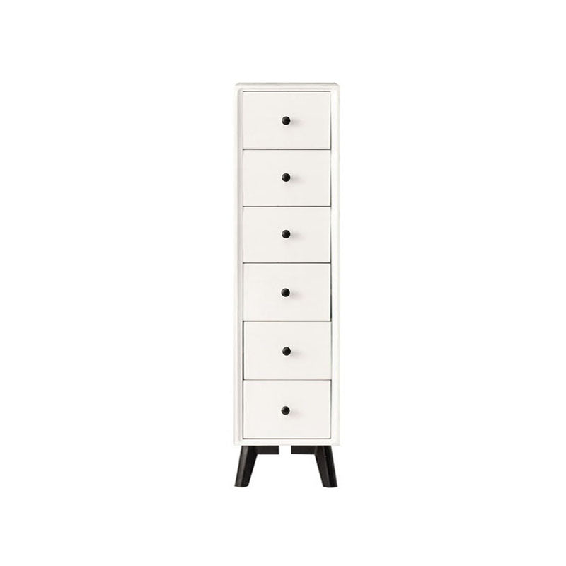 16" W Vertical Wooden Lingerie Chest Modern Storage Chest Dresser with Drawers 12"L x 16"W x 44.5"H White Clearhalo 'Bedroom Furniture' 'Dressers & Chests' 'dressers_chests' 'furn' 'furn_dressers_chests' 'Furniture' 5693781