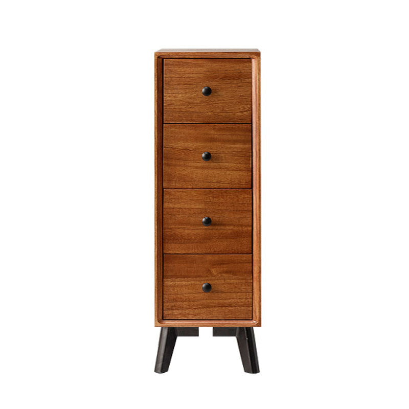 16" W Vertical Wooden Lingerie Chest Modern Storage Chest Dresser with Drawers 12"L x 16"W x 31.5"H Nut-Brown Clearhalo 'Bedroom Furniture' 'Dressers & Chests' 'dressers_chests' 'furn' 'furn_dressers_chests' 'Furniture' 5693785
