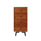 16" W Vertical Wooden Lingerie Chest Modern Storage Chest Dresser with Drawers 16"L x 16"W x 31.5"H Nut-Brown Clearhalo 'Bedroom Furniture' 'Dressers & Chests' 'dressers_chests' 'furn' 'furn_dressers_chests' 'Furniture' 5693786