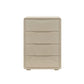 Cómoda cómoda de almacenamiento de madera blanca de 16.0 in de ancho con cajones